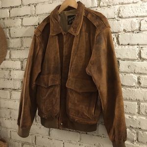 Vintage Genuine Bomber Leather Jacket